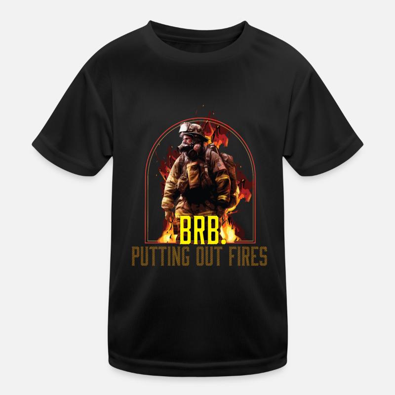 BRB éteindre les incendies pompier pompier T-shirt sport Enfant