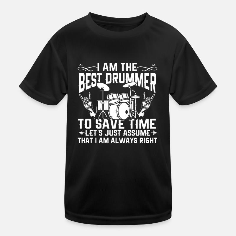 Je suis le meilleur batteur drôle de batteur batteur T-shirt sport Enfant