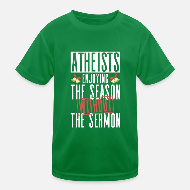 Athéisme athée Anti Église Noël T-shirt sport Enfant