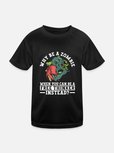 Libre penseur athée Athéisme Anti Église Halloween - T-shirt sport Enfant - noir - Devant