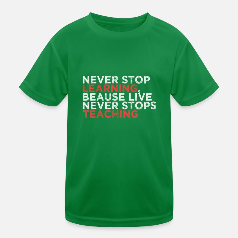 Lernen Spruch Kinder Funktions-T-Shirt