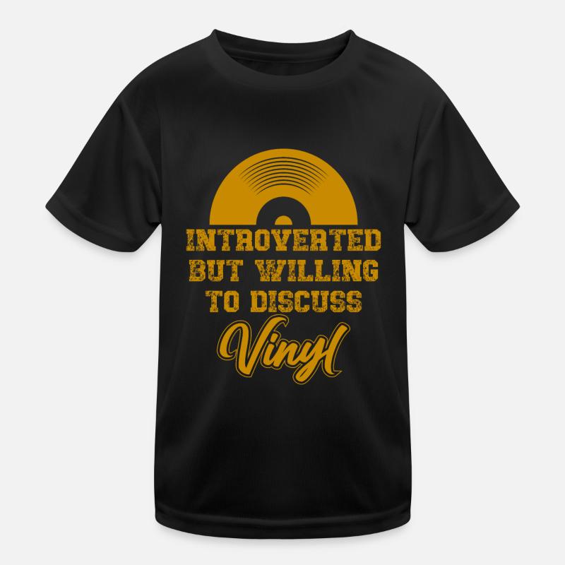 Disque de musique Collector Vinyle Rétro T-shirt sport Enfant