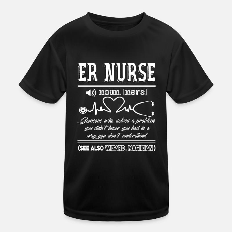 Emergency Nurse Definition Kids Functional T-Shirt