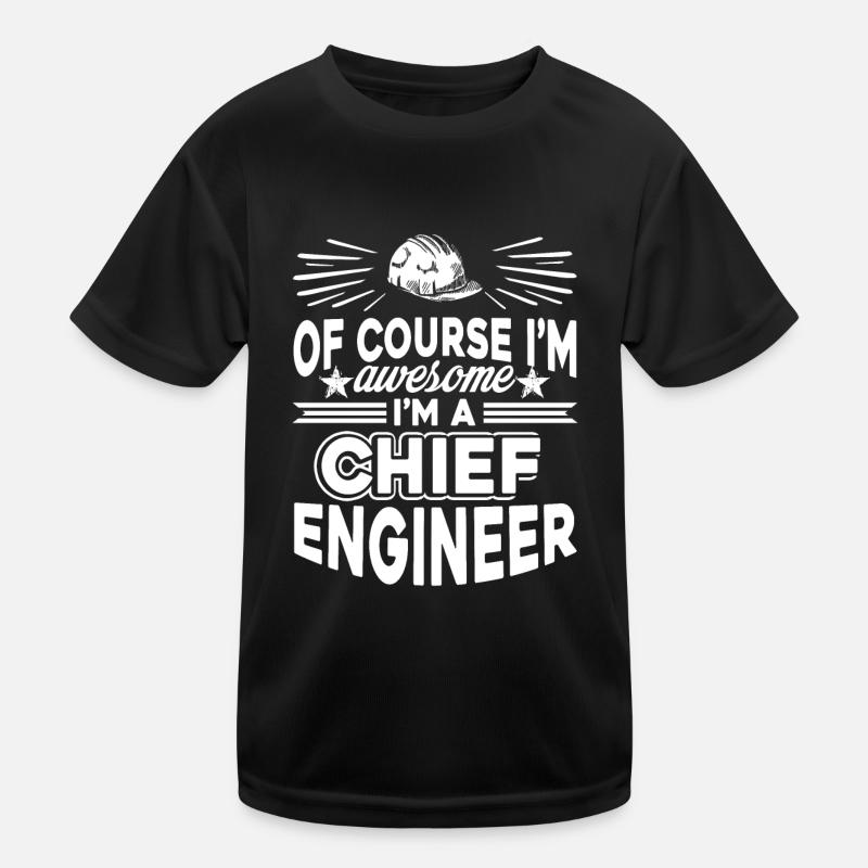 Chief Engineer Awesome Chief Engineer Kids Functional T-Shirt