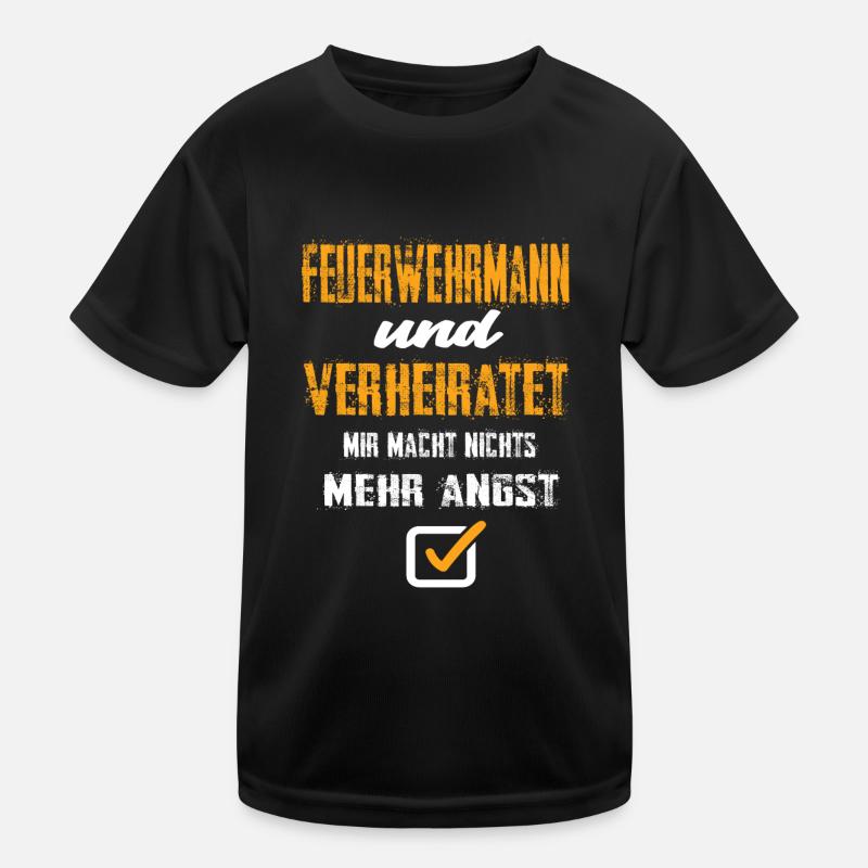 Feuerwehrmann Kinder Funktions-T-Shirt