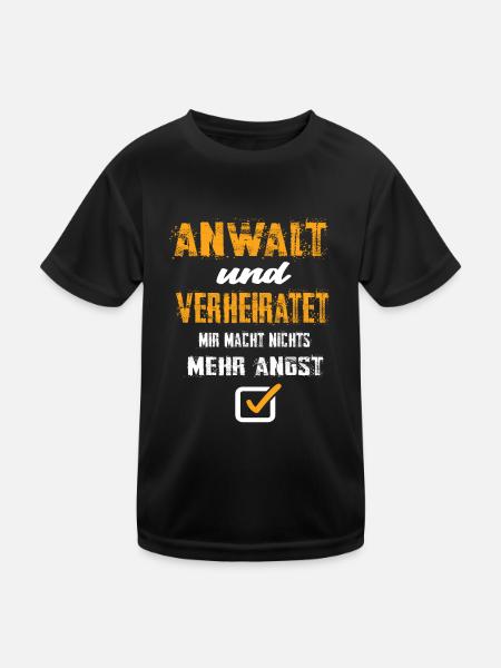 Anwalt - Kinder Funktions-T-Shirt - Schwarz - Vorne