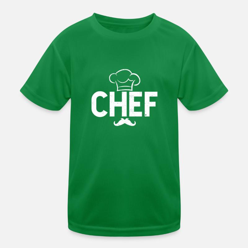 Cooking Chef BBQ Grillmaster Barbecue Grilling Chef Kids Functional T-Shirt