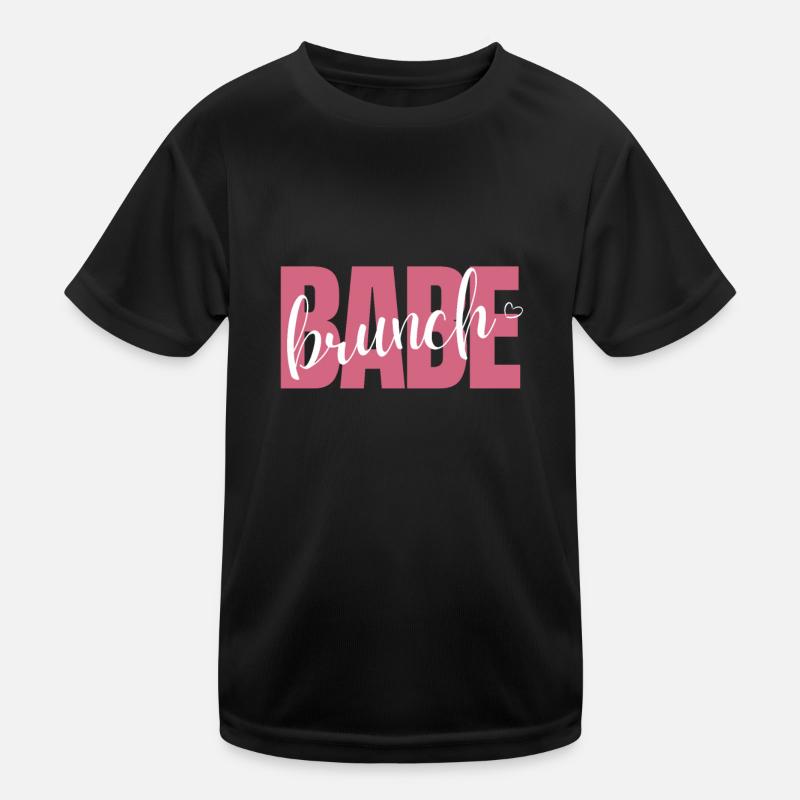 Babes Who Brunch Squat Kids Functional T-Shirt