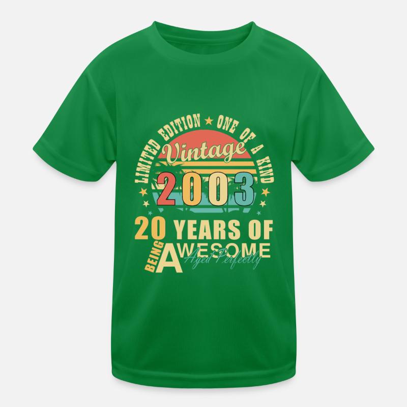 2003 20e anniversaire T-shirt sport Enfant