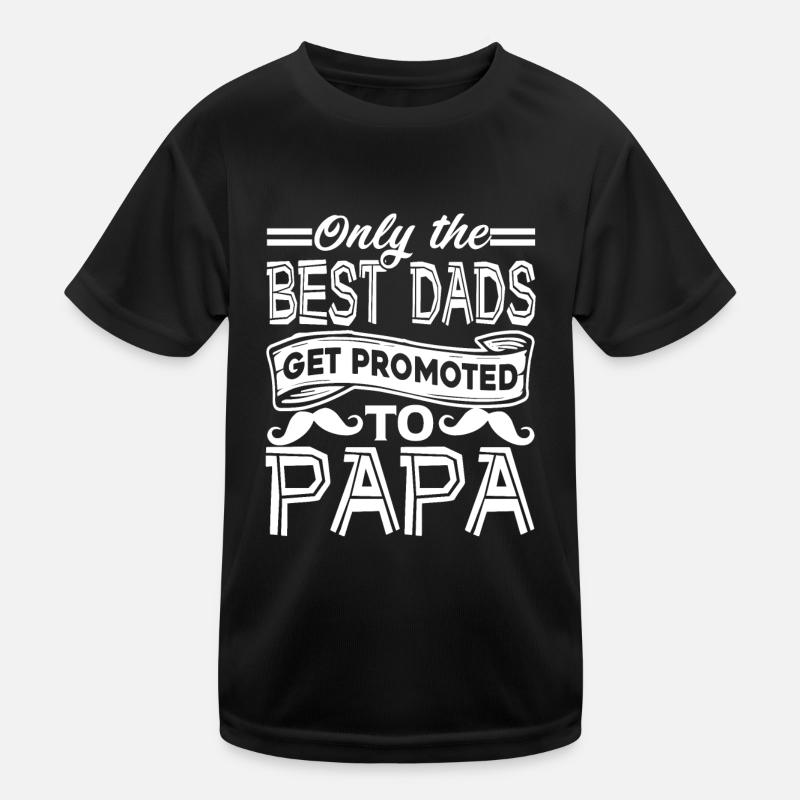 Father's Day Get Promoted To Papa Kids Functional T-Shirt
