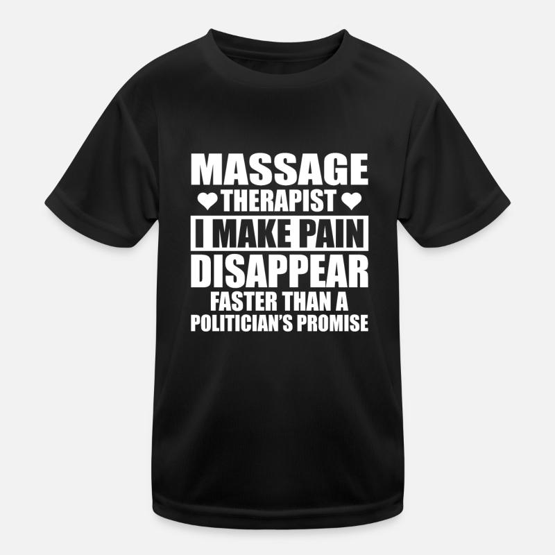 Lustiges Massagetherapeuten Design Kinder Funktions-T-Shirt