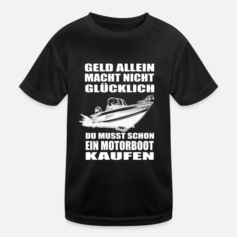 Motorboot Kinder Funktions-T-Shirt
