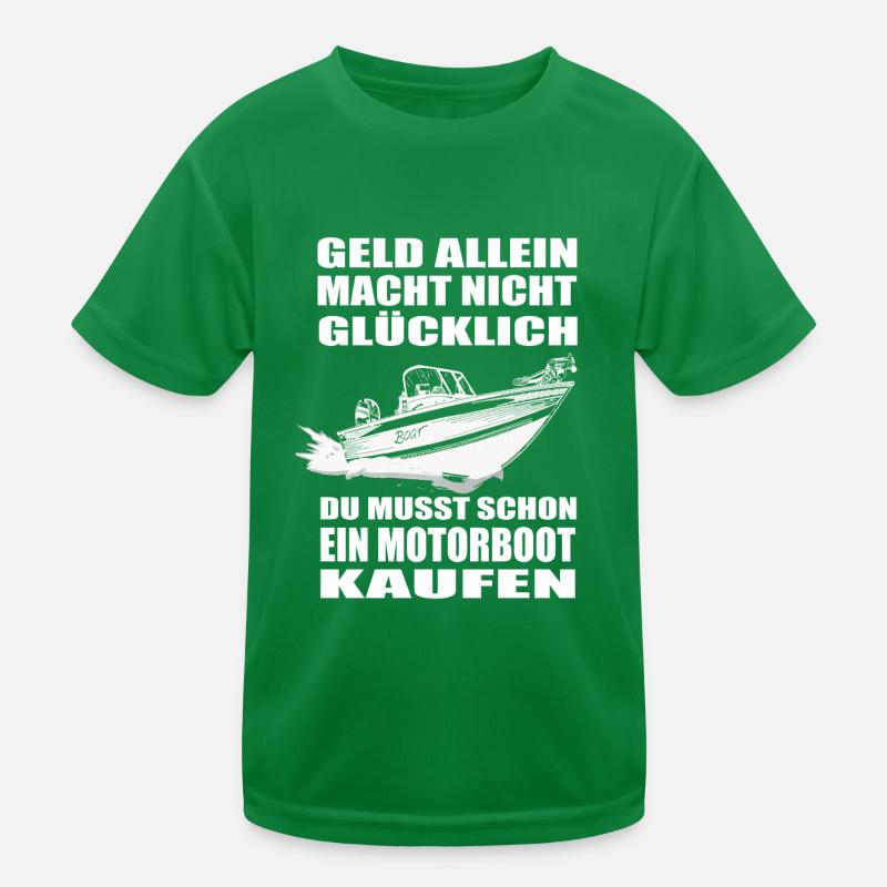 Motorboot Kinder Funktions-T-Shirt