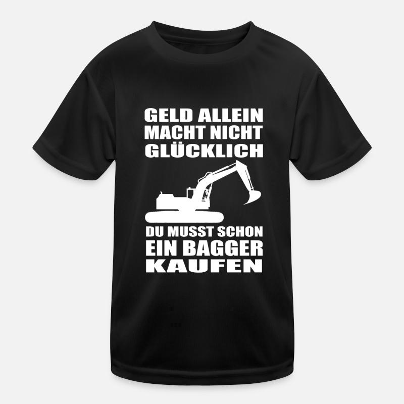 Bagger Kinder Funktions-T-Shirt