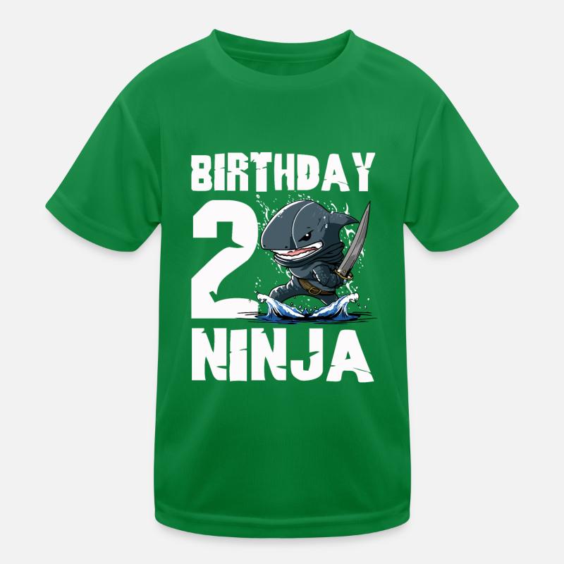 Shark Ninja I’m 2 - Action Anniversaire sous-marin T-shirt sport Enfant