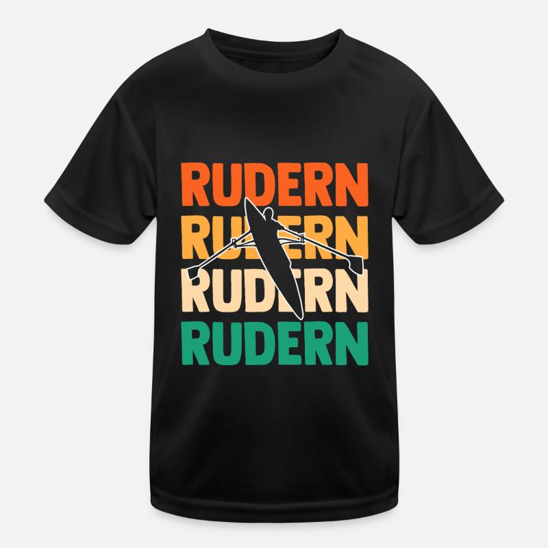 Paddeln Rudern Ruderer Kinder Funktions-T-Shirt