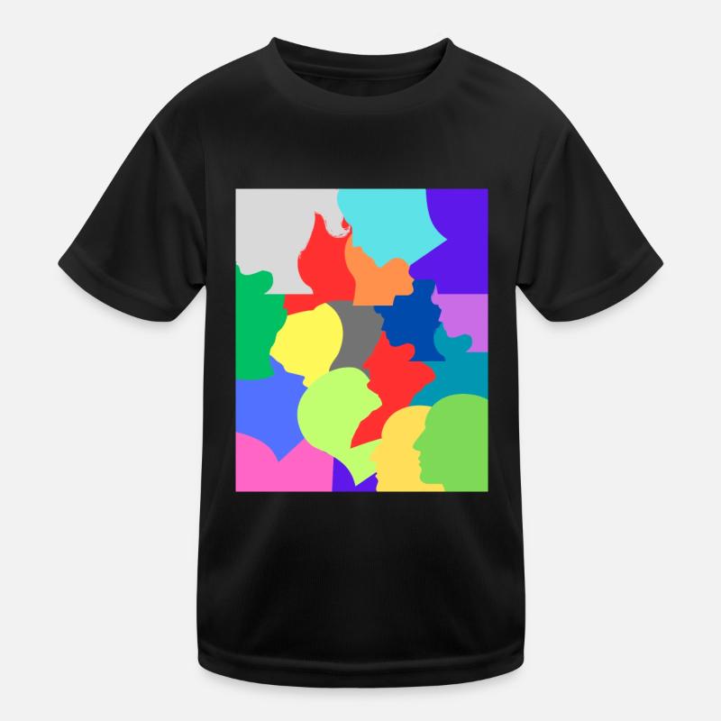 Bunter Schwindel. Kinder Funktions-T-Shirt