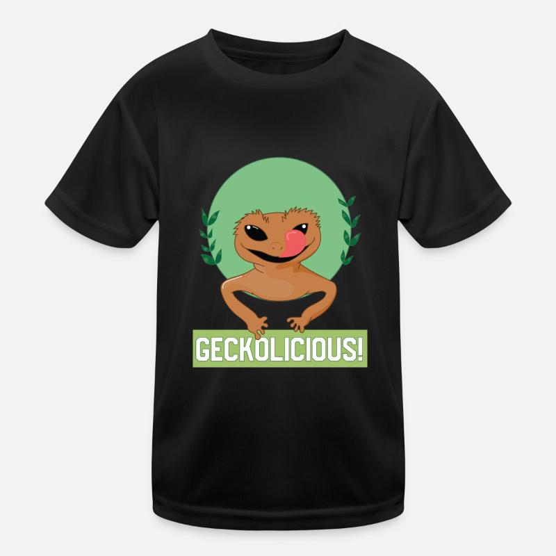 Geckolicious Cute Lizard Gecko Wildlife Animals Kids Functional T-Shirt
