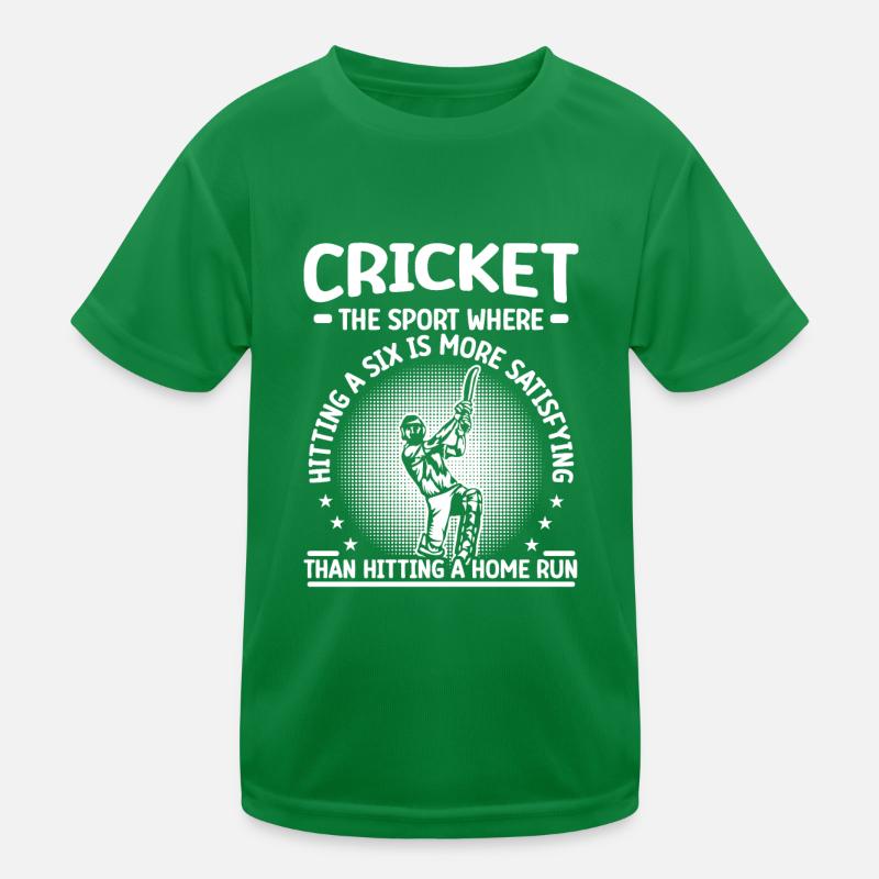 Cricket hits a home run Kids Functional T-Shirt