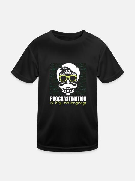 Sarcastic Laziness Of Humorous Squads Quote - Kids Functional T-Shirt - black - Front