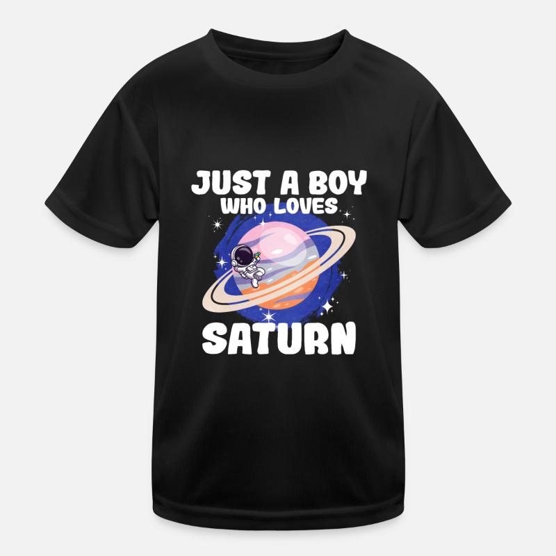 Saturn Planet Gift Kids Functional T-Shirt