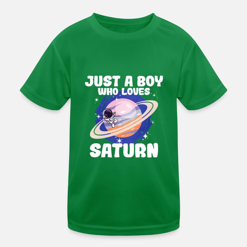 Cadeau de la planète Saturne T-shirt sport Enfant