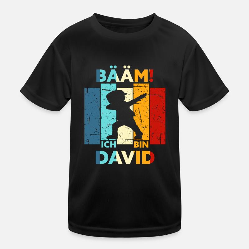 David Geschenk Name Vorname Geburtstag Kinder Funktions-T-Shirt