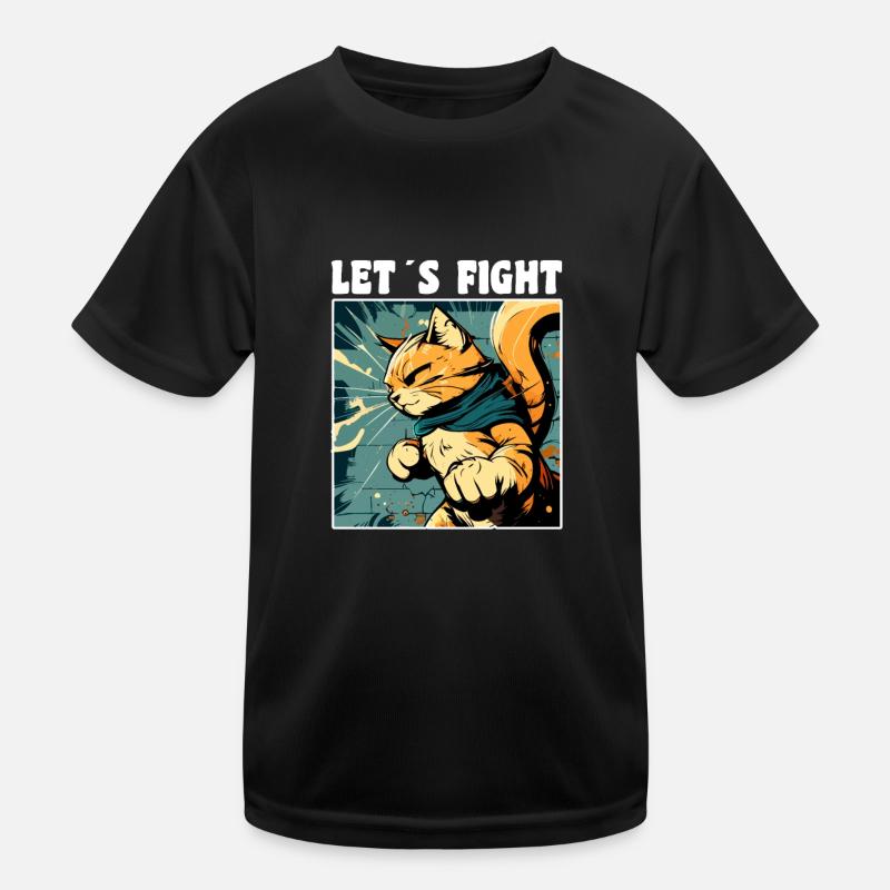 Karaté Chat T-shirt sport Enfant
