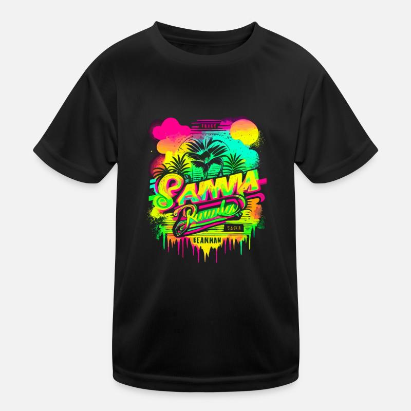 Retro Summer Kids Functional T-Shirt