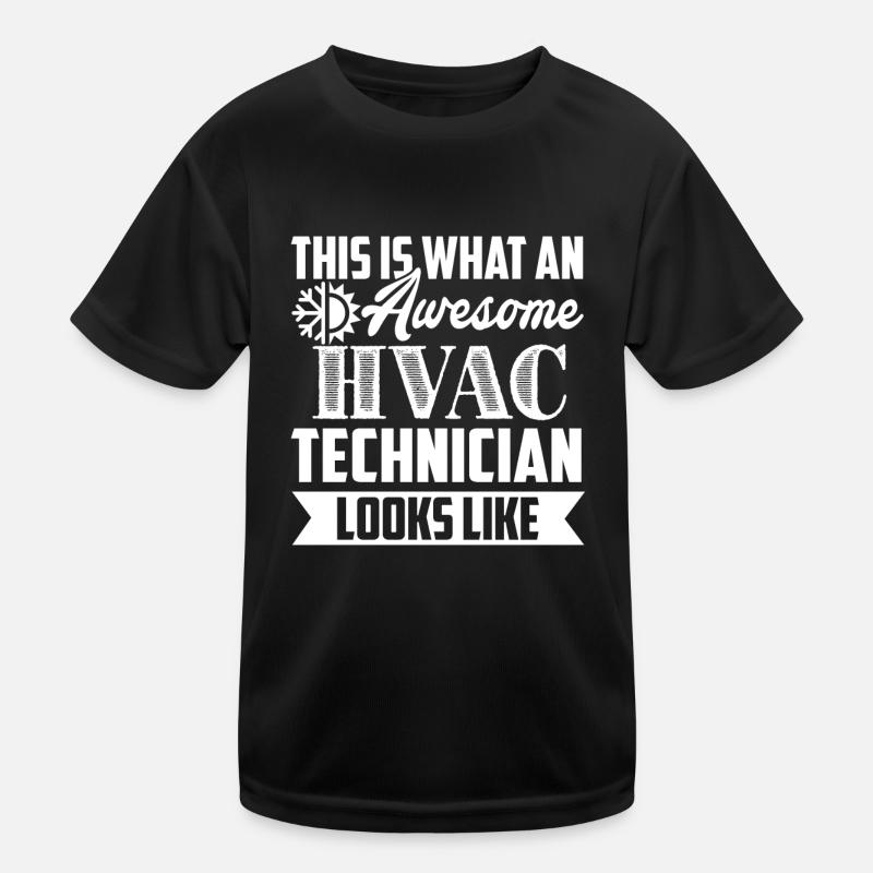HVAC Technician Awesome HVAC Technician Kids Functional T-Shirt