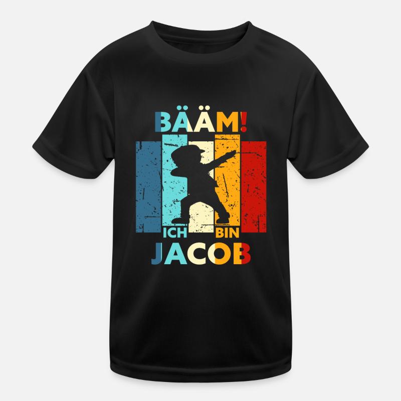 Jacob Geschenk Name Vorname Geburtstag Kinder Funktions-T-Shirt