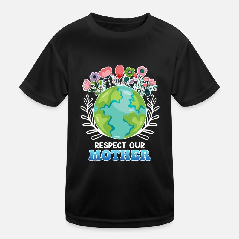 Save the Earth Environnementalistes Terre Mère T-shirt sport Enfant