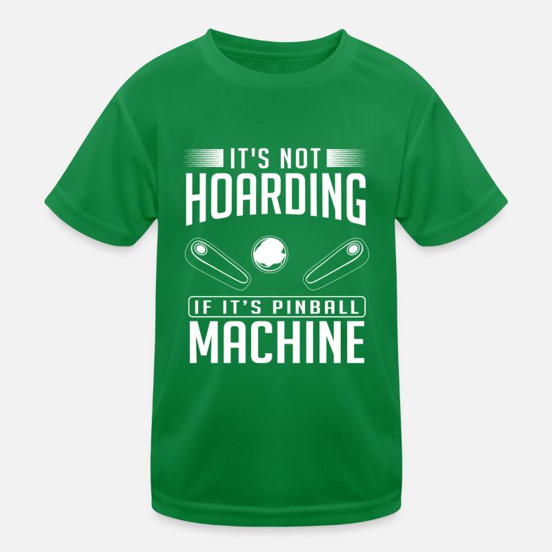 Pinball arcade player Kids Functional T-Shirt