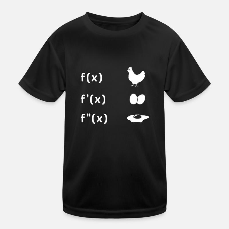 Derivative Function Chicken Egg Fried Egg Maths Kids Functional T-Shirt