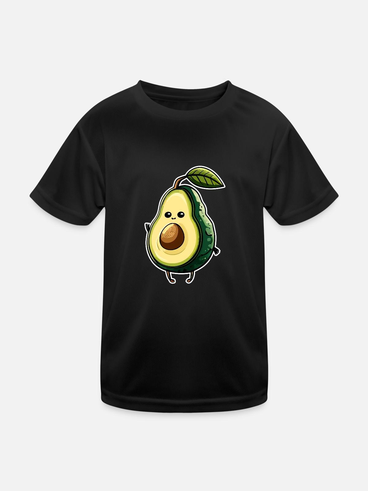 Avocado - Kids Functional T-Shirt - black - Front