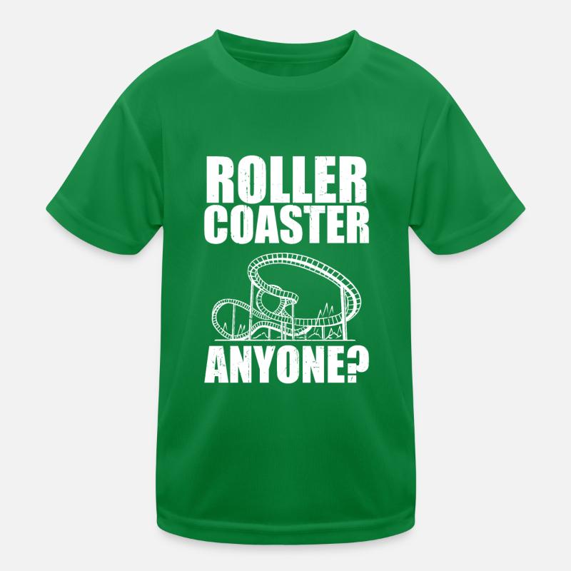 Amusement Park Roller Coaster Anyone Theme Park Va Kids Functional T-Shirt