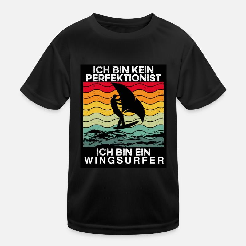Ich Bin Ein Wingsurfer Kinder Funktions-T-Shirt