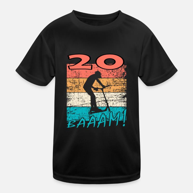 Scooter 20th Birthday 2003 Gift Skatepark Kids Functional T-Shirt