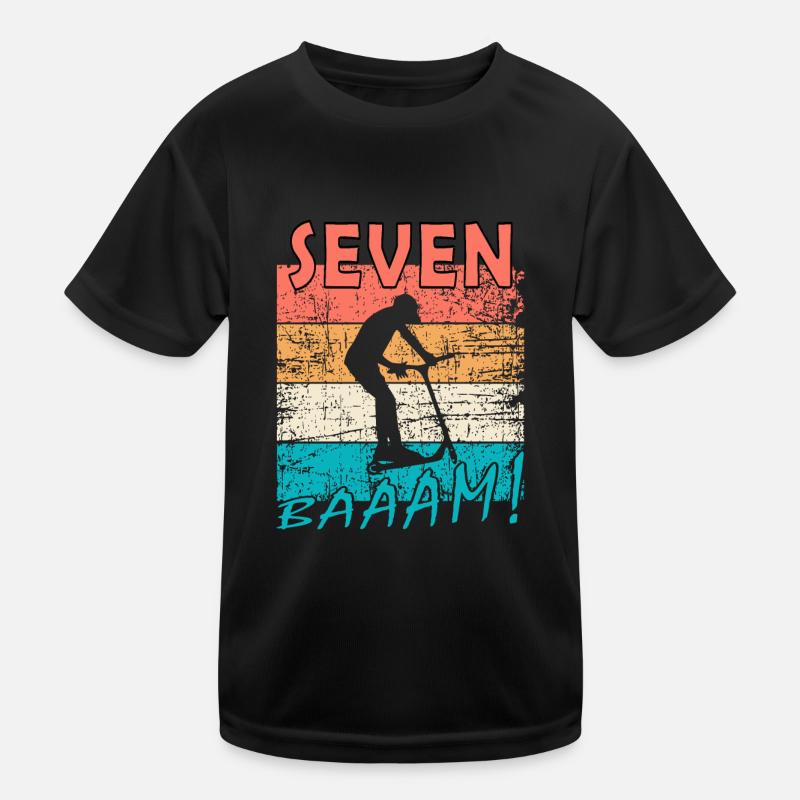 Scooter Stuntscooter 7ème anniversaire 7 T-shirt sport Enfant