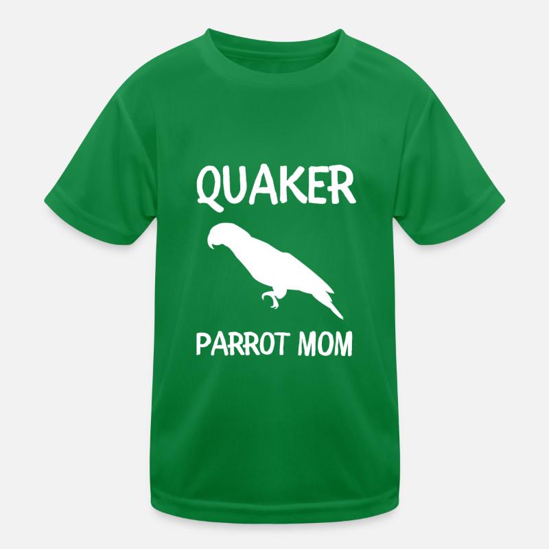 Blue Quaker Parrot Maman T-shirt sport Enfant