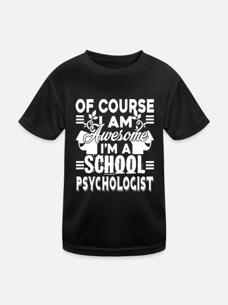 School Psychologist Awesome School Psychologist - Kids Functional T-Shirt - black - Front