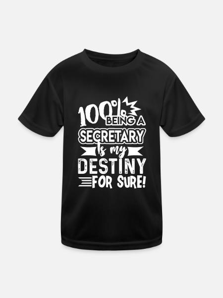 Secretary Secretary Is My Destiny - Kids Functional T-Shirt - black - Front