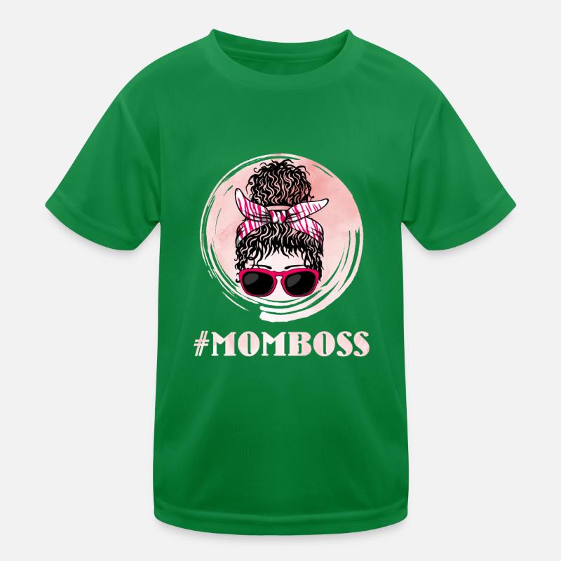 Mama Chefin Muttertag Mama Boss Supervisor Kinder Funktions-T-Shirt