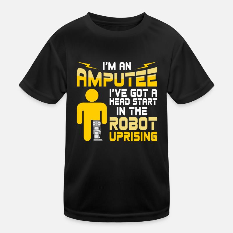 Prothèse robotisée jambe-bras amputée avec jambes T-shirt sport Enfant