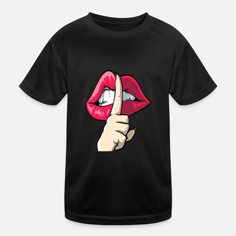 Index devant la bouche T-shirt sport Enfant