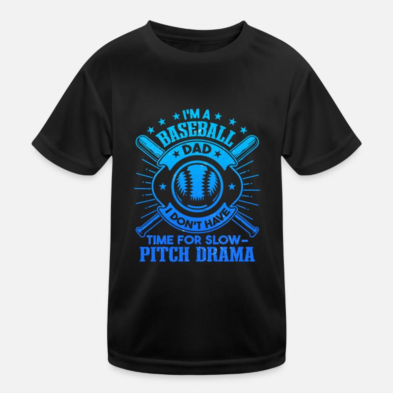 Papa de baseball de la fête des pères T-shirt sport Enfant