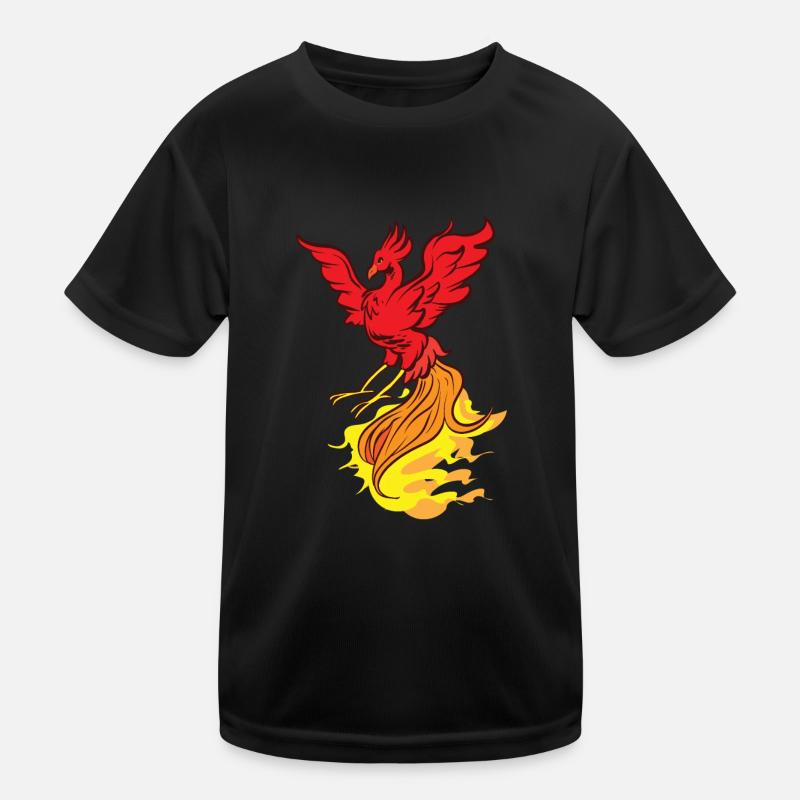 Phoenix Bird Mythical Creatures Kids Functional T-Shirt