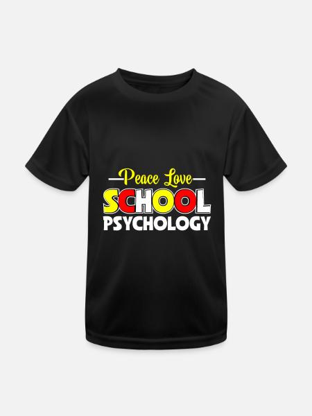 Graphic for Psychology Teacher School Psychologist Dress - Kids Functional T-Shirt - black - Front