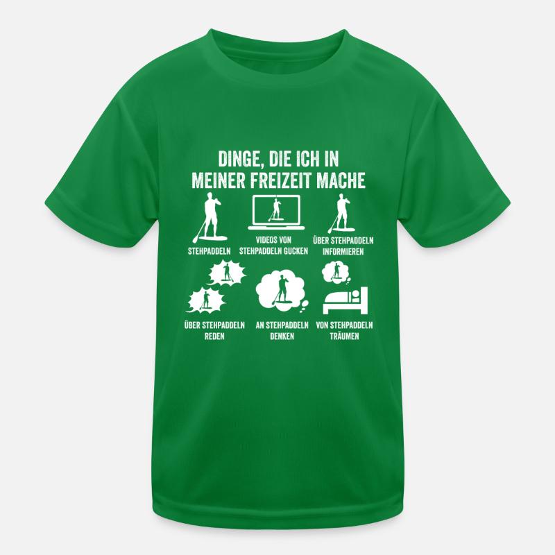 Stand Up Paddeling Kinder Funktions-T-Shirt