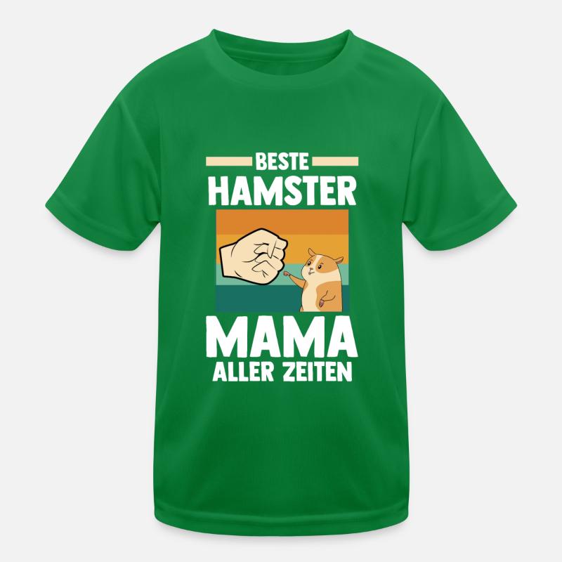 Nagetier HamsterbesitzerMutter Mama Hamster Kinder Funktions-T-Shirt